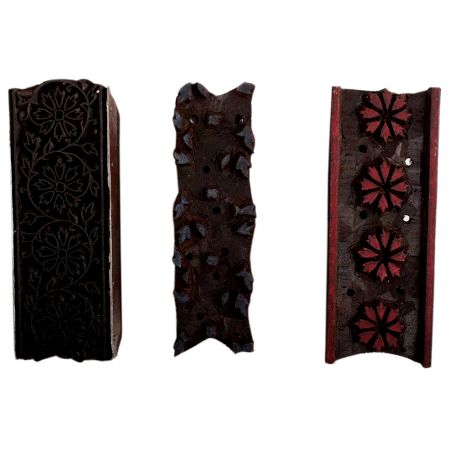 Set of 3 Piece New Wooden Printing Block